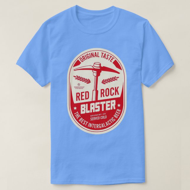 Camiseta Designer de Cervejas Red Rock Blaster de Deep Rock (Frente do Design)
