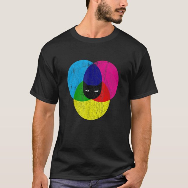 Camiseta Designer de Gato CMYK (Frente)