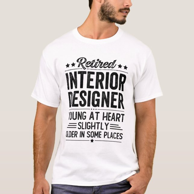 Camiseta Designer de Interior Aposentado (Frente)