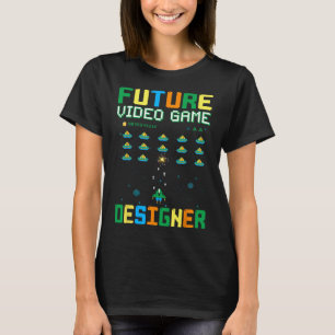 Camiseta Designer De Jogo De Vídeo Para Crianças1