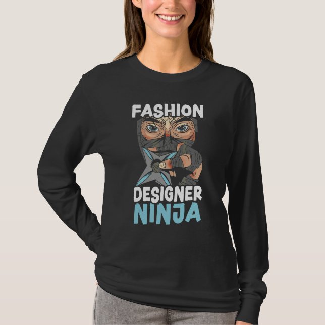 Camiseta Designer de Moda Ninja Design de Moda (Frente)