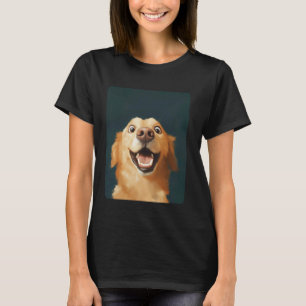 Camiseta Designer de Retriever Dourado Divertido