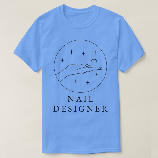 Camiseta Designer de unhas 1 (Frente do Design)