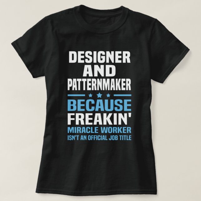 Camiseta Designer E Criador De Padrões (Frente do Design)