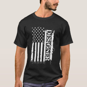 Camiseta Designer Estados Unidos Distante com Sinalizador d