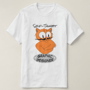 Camiseta DesIGNER GRÁFICO de Ensino Automático Gato™
