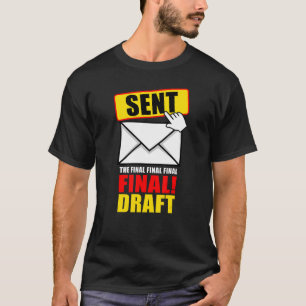 Camiseta Designer Gráfico Design Divertido Enviou E-mail Fi