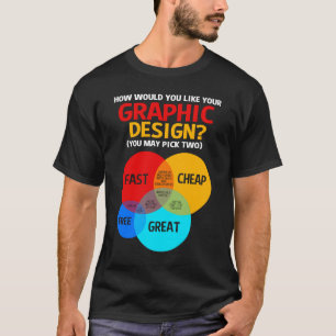 Camiseta Designer Gráfico Diagrama de Venn