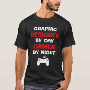 Camiseta Designer gráfico pelo Gamer do dia pelo t-shirt d