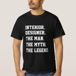Camiseta Designer Interior O Homem O Mito A Lenda