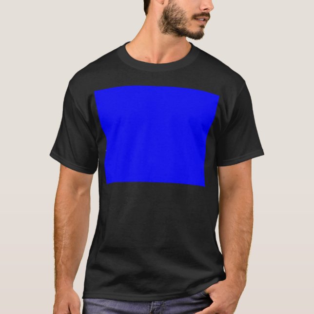 Camiseta Designer Personalizado de Cor Azul (Frente)