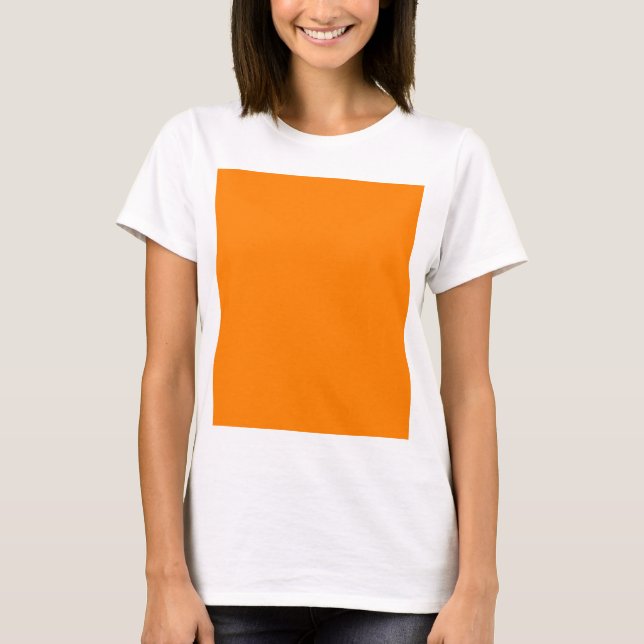 Camiseta Designer Personalizado de Cor Laranja (Frente)