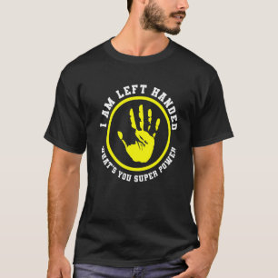 Camiseta designs canhotos por orgulho canhoto esquerda 1