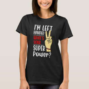 Camiseta designs canhotos por orgulho canhoto esquerda 1