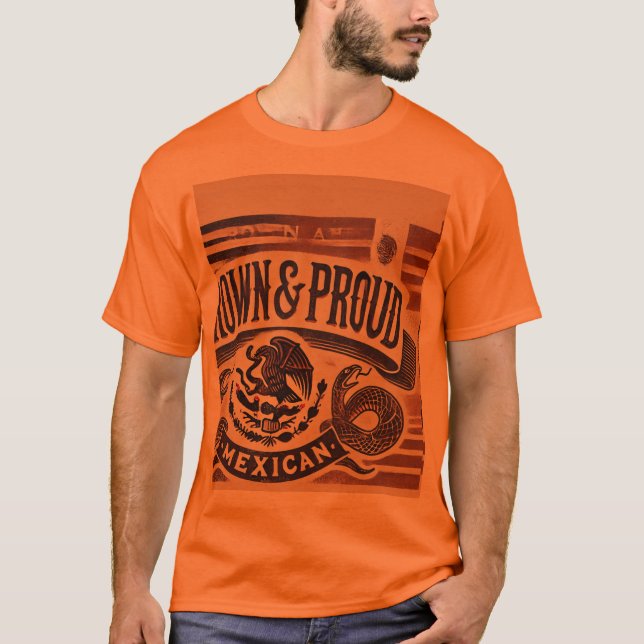 Camiseta "Designs castanhos e orgulhosos de camiseta" (Frente)