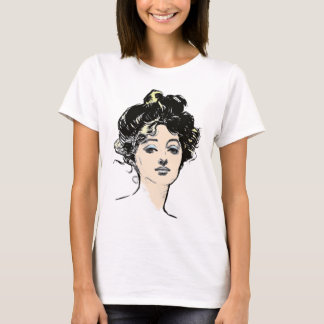 Camiseta Designs da Cabeça de Gibson Girl