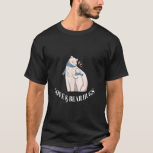 Camiseta Designs Da Família Do Urso Polar De Amor E Urso