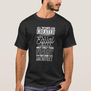 Camiseta Designs de Arquitetura Mulheres, Estudante de Arqu