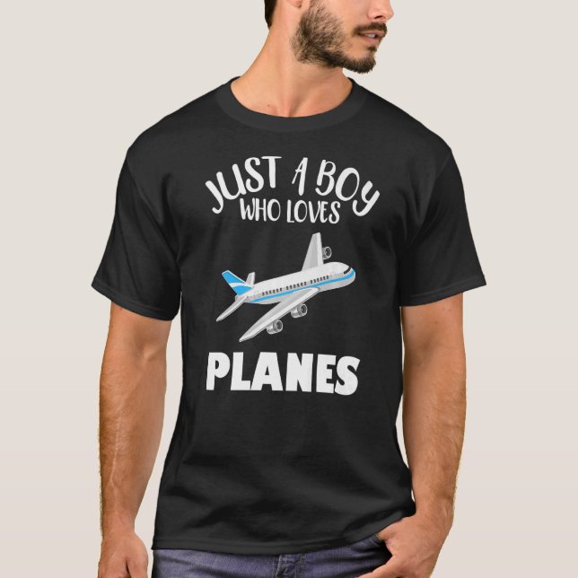 Camiseta Designs De Avião Para Aviões-Piloto De Avião Para  (Frente)