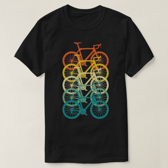 Camiseta Designs de bicicleta retrorreflectores cicláveis V (Frente do Design)