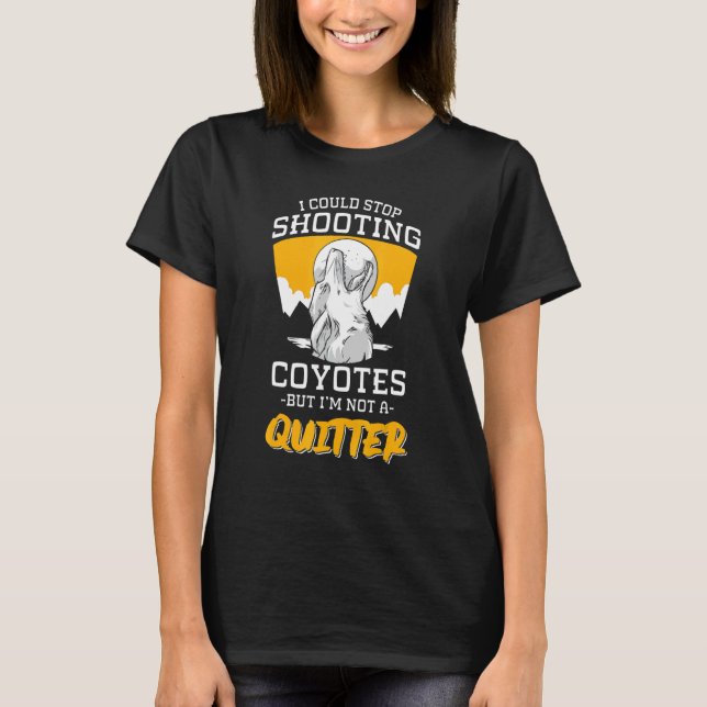 Camiseta designs de caça de coiotes para caçadores de coiot (Frente)