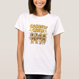 Camiseta Designs de caju divertidos e reproduzíveis