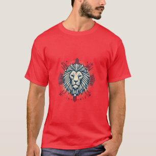 Camiseta Designs de Camiseiros T De Leão Geométrico