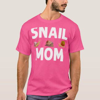 Camiseta Designs De Caracol Para Mamãe Mulheres Gastropodo