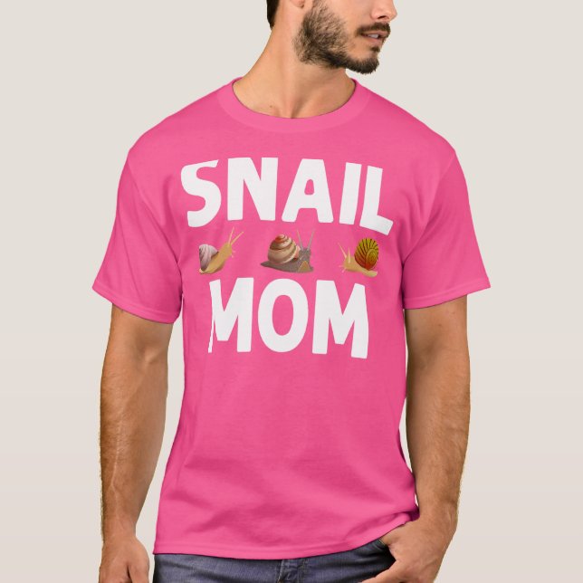 Camiseta Designs De Caracol Para Mamãe Mulheres Gastropodo  (Frente)