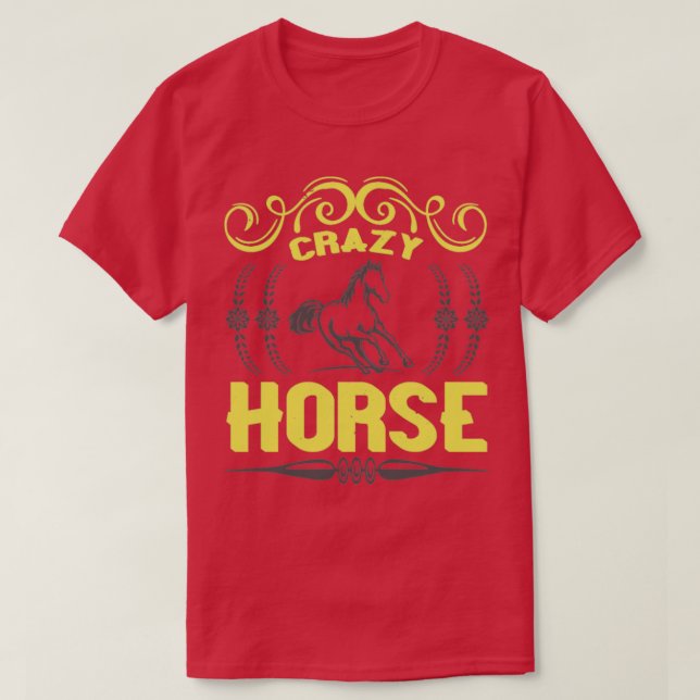 Camiseta Designs de Cavalo Louco (Frente do Design)