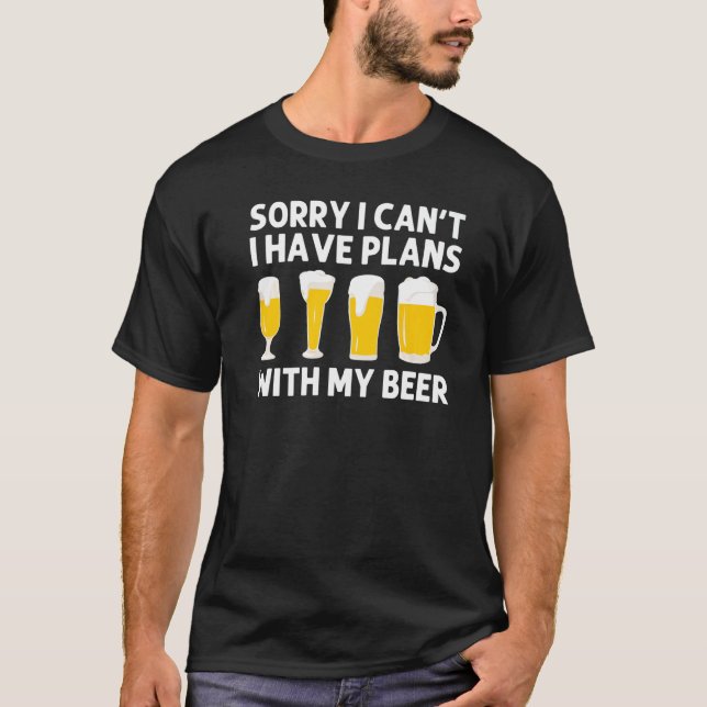 Camiseta Designs De Cerveja Para Homens Cerveza Bebidas Alc (Frente)