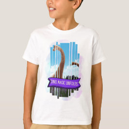 CAMISETA DESIGNS DE COTAS DE ANIMAIS DINOSSAUR