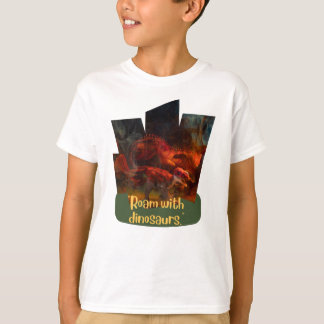 CAMISETA DESIGNS DE COTAS DE ANIMAIS DINOSSAUR