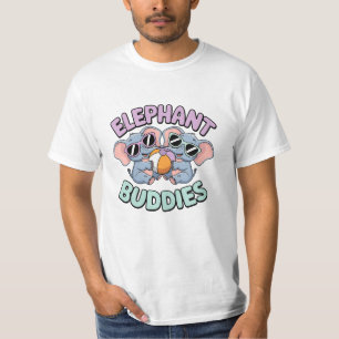 Camiseta Designs de Elefantes Adoráveis e Majestosos