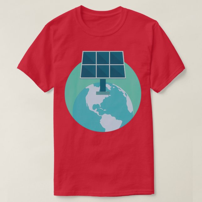 Camiseta Designs de energia solar (Frente do Design)