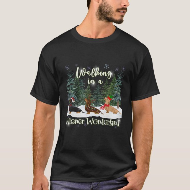 Camiseta Designs De Enfermeiro De Cão De Natal Adultos Unis (Frente)