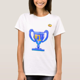 Camiseta Designs de golfinhos da Copa Azul do MUSEU Zazzle