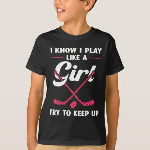 Camiseta Designs De Hóquei Em Campo Para Mulheres Não