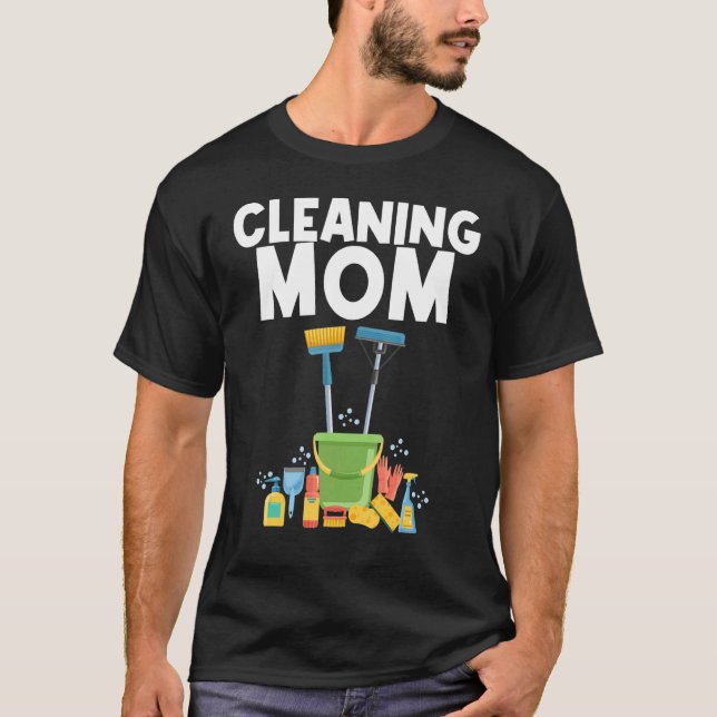 Camiseta Designs De Limpeza Para Mamãe, Limpeza (Frente)