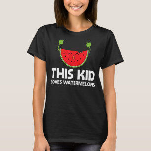 Camiseta Designs de melancia Crianças Bebês Fruta de Verão