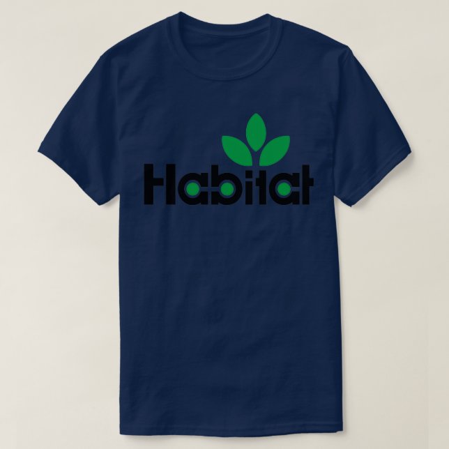 Camiseta Designs de painéis de habitats (Frente do Design)