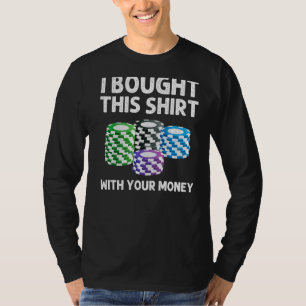 Camiseta Designs De Poker Para Jogo De Cartões De Casino Ma
