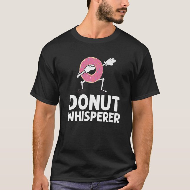 Camiseta Designs De rosquinha Para Masculinas Fresco (Frente)