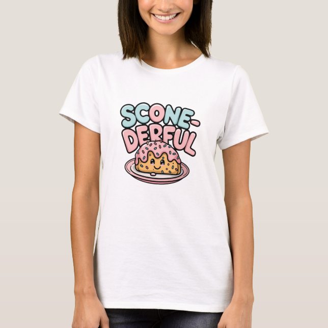 Camiseta Designs de sorvete divertidos e doces (Frente)