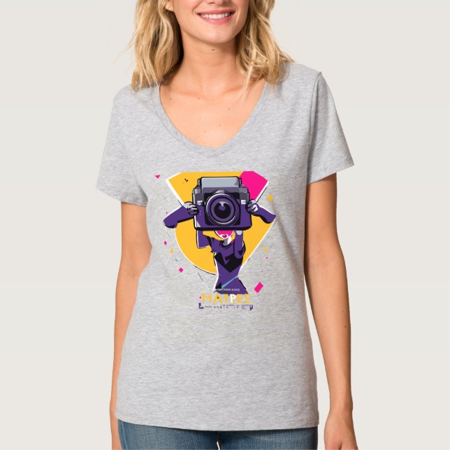 Camiseta Designs de T-shirt para fotografia (Frente)