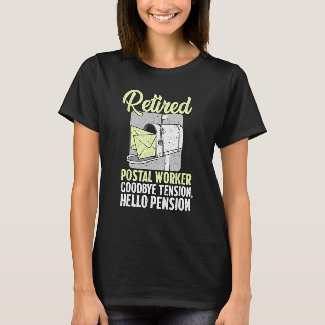 Camiseta Designs De Trabalhadores Postais Engraçados E Apos (Frente)