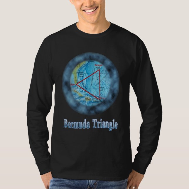 Camiseta designs de triângulo bermudas T-Shirt (Frente)