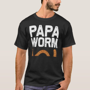 Camiseta Designs De Vermes Para Homens Pais Que Arranjam Ve