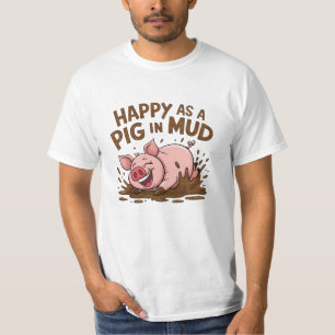 Camiseta Designs Divertidos Inspirados em Porcos
