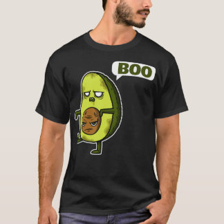 Camiseta designs do dia das bruxas zombie avocado boo